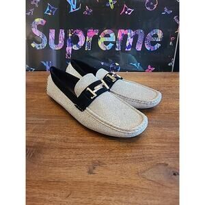 After Midnight 6766 Smoking Loafers Gold Size 8 Men